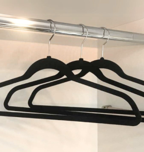 Favorite Organizing Things: Velvet Skinny Hangers | Uncluttered