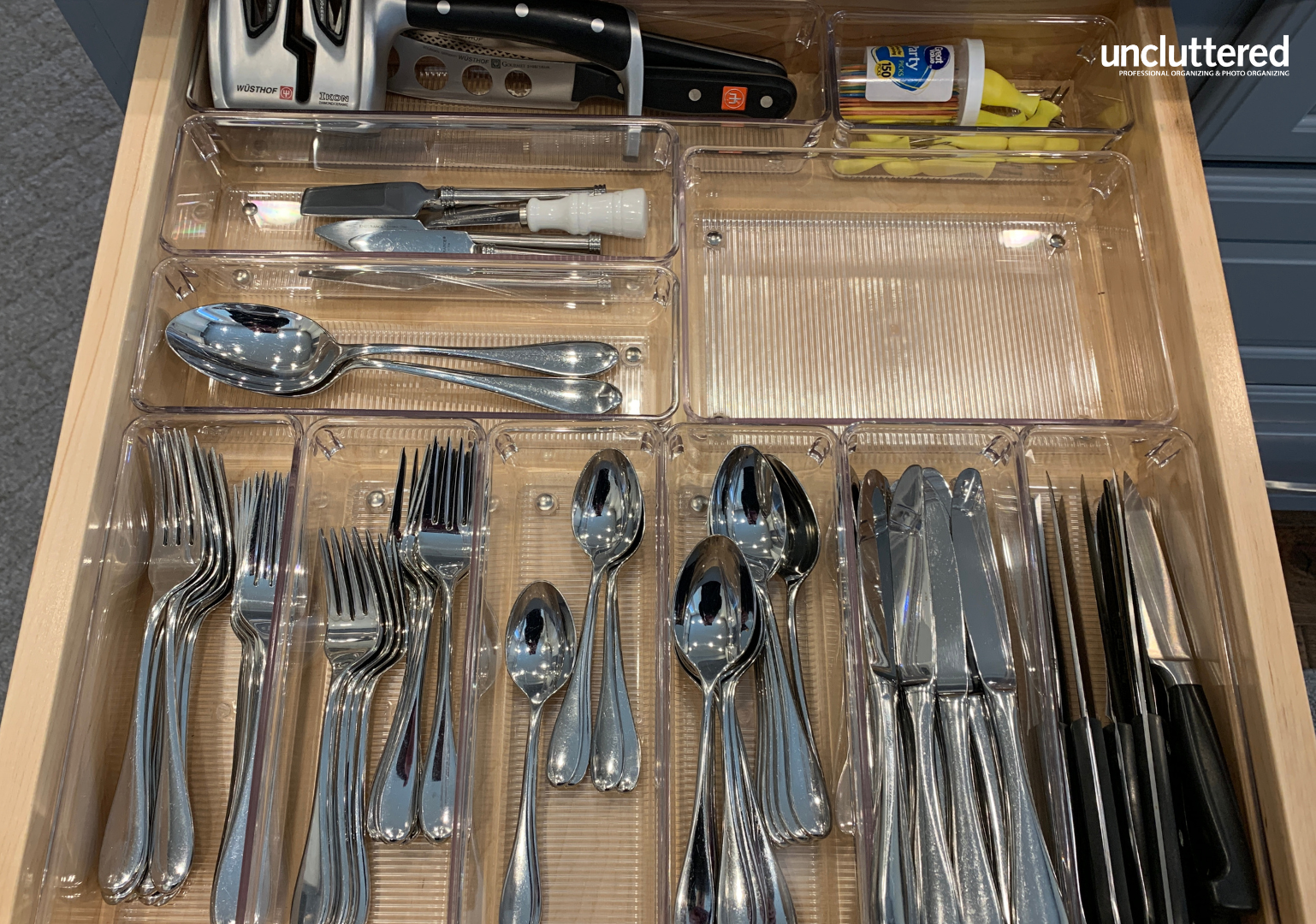 Favorite Organizing Things: Clear Drawer Organizers | Uncluttered