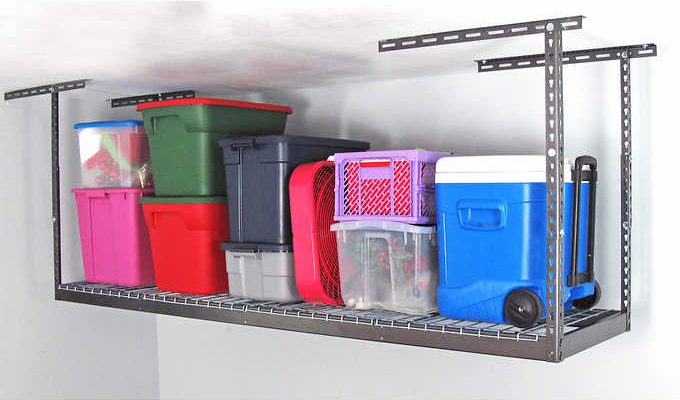 Favorite Organizing Things: Overhead Garage Storage Rack | Uncluttered
